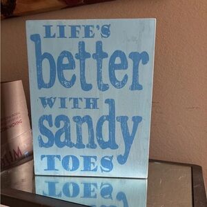 Blue Beach-Themed Wall Art